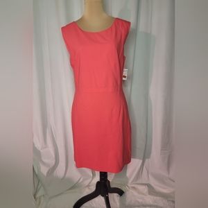 Alex and Eli Sleeveless Open Back Sheath Dress with Pockets